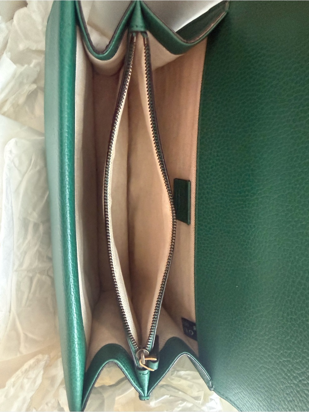Authentic Gucci Dionysus Emerald Green Leather Shoulder Bag Serpent Detail - Picture 16 of 16